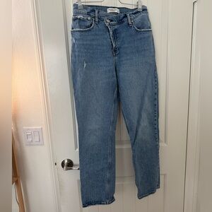 Abercrombie & Fitch 90’s Straight Ultra High Rise Crossover Curve Love Jeans
